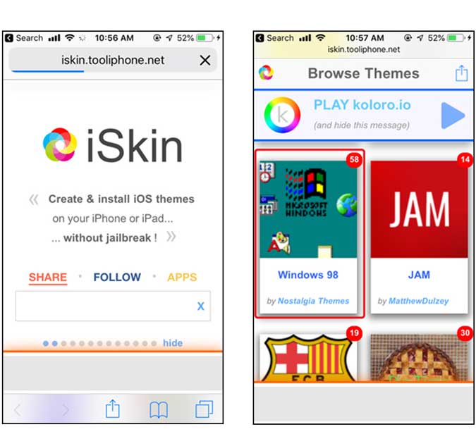 iskin — настройка значков вашего iPhone