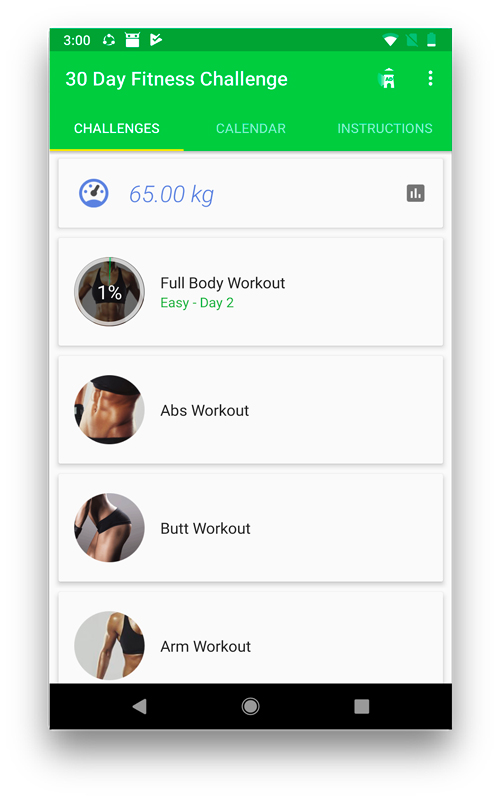 30-дневный фитнес-челлендж — приложения для тренировок для Android и iOS