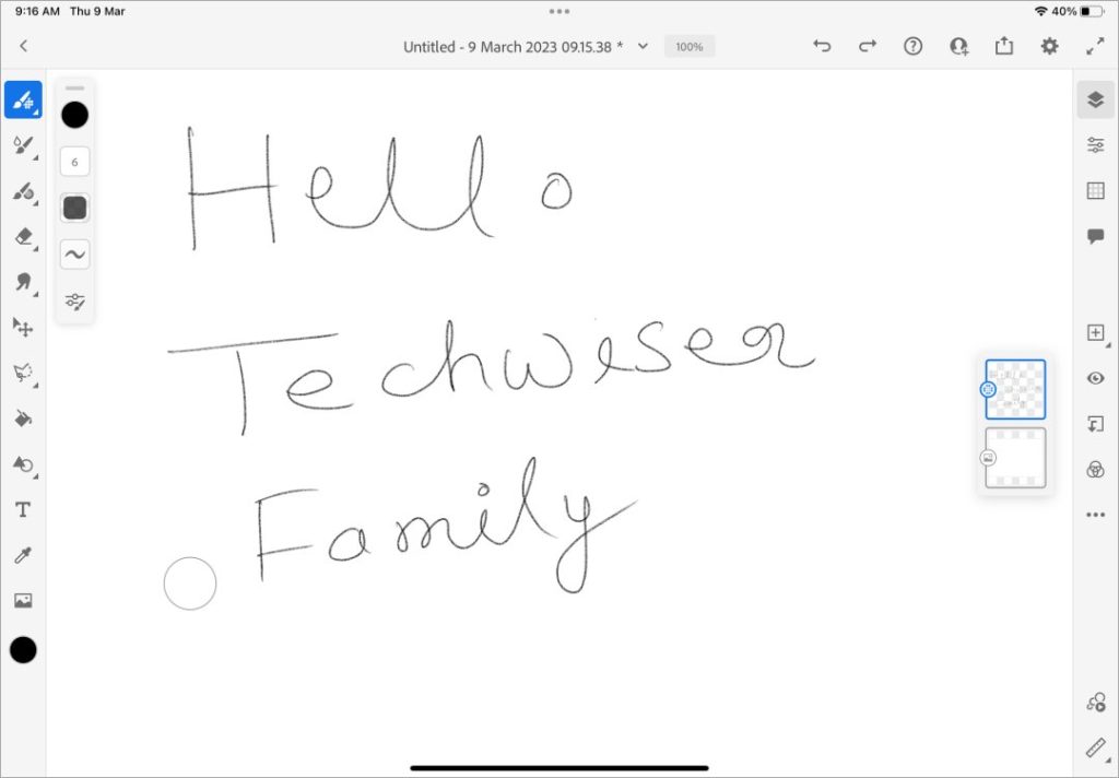 Adobe Fresco на iPadOS