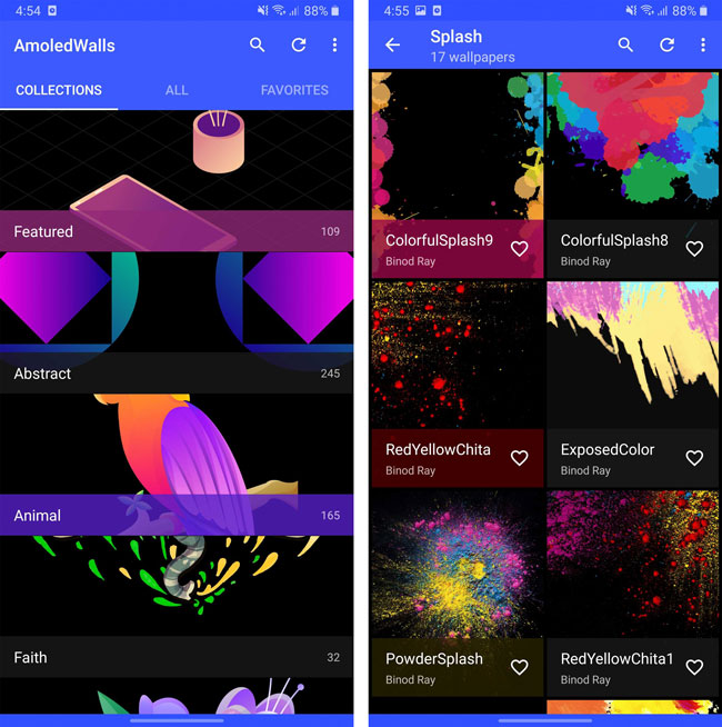 AmoledWalls — лучшее приложение для обоев для Android