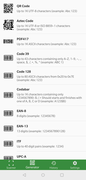Автономный генератор QR-кодов — Android
