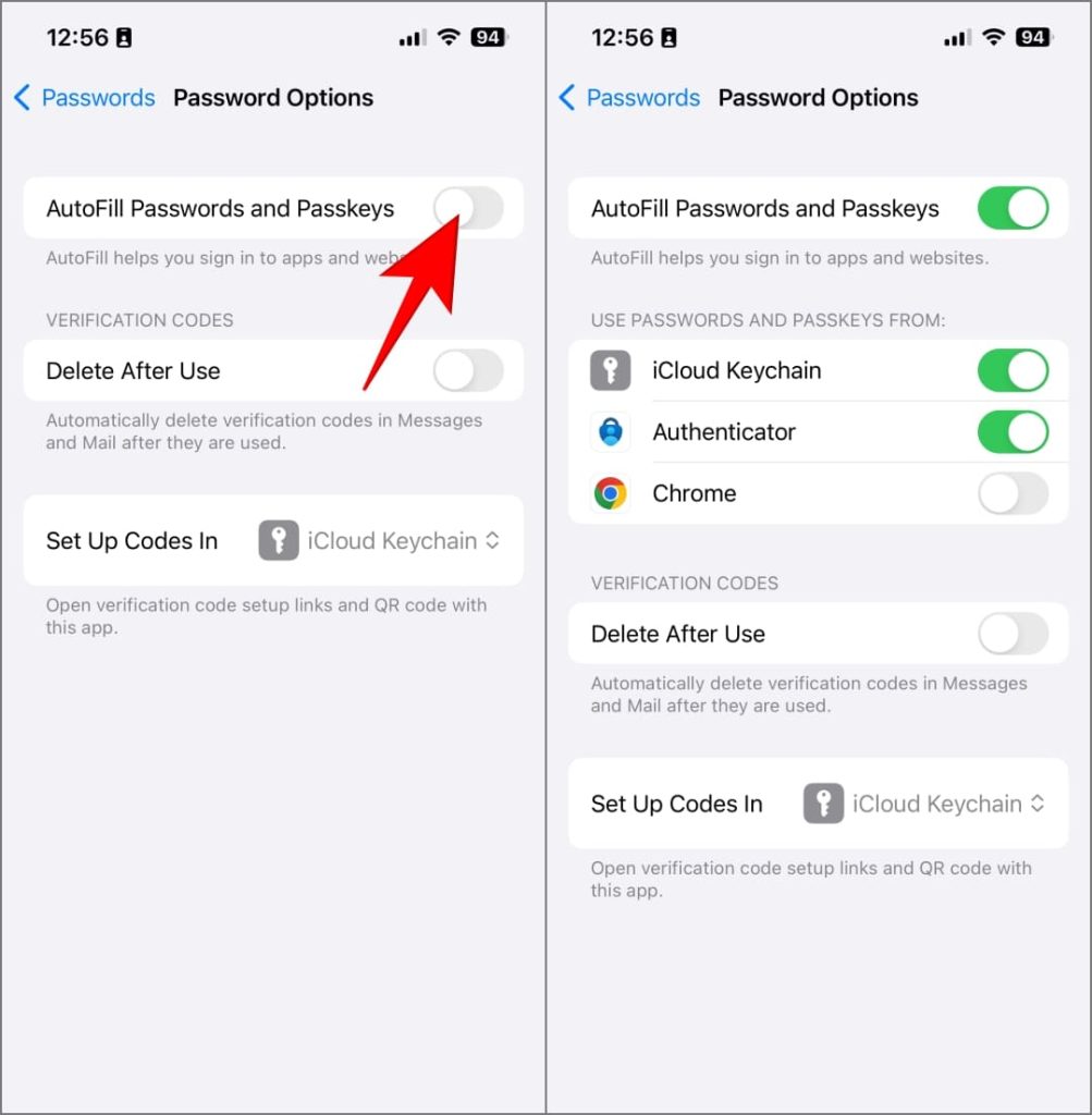 Функция автозаполнения паролей и паролей на iPhone на iOS 17