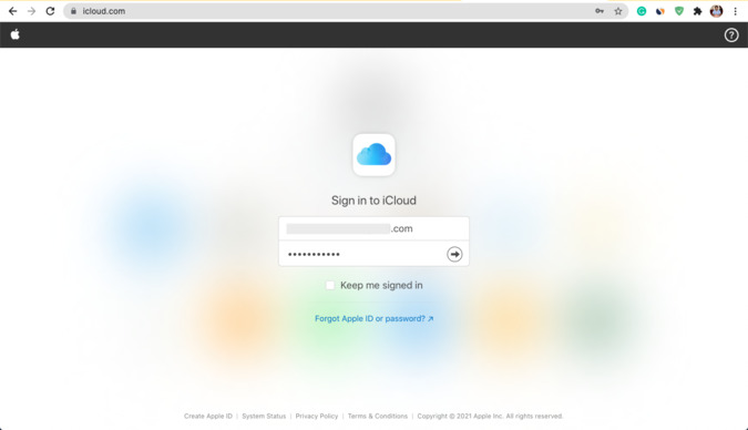 Войдите в iCloud на Mac