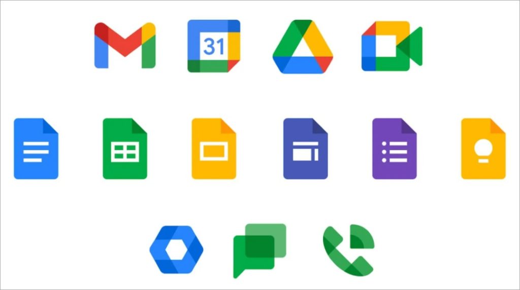 набор приложений Google Drive для учащихся на Windows