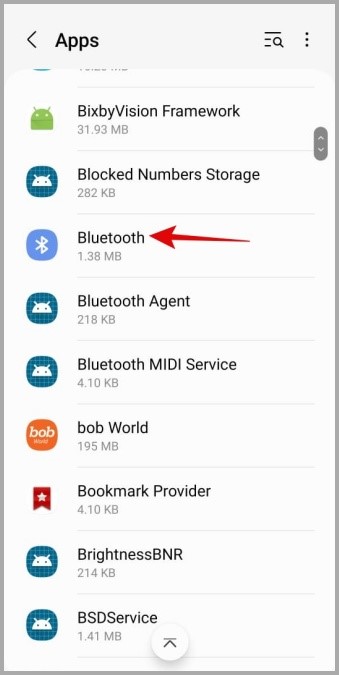 Bluetooth на телефоне Samsung