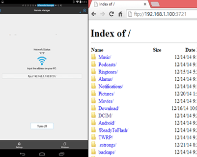 Просмотр файлов Android с вашего ПК