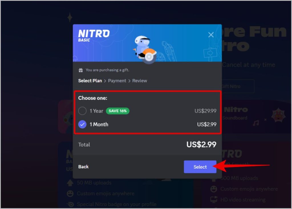 Плата за Discord Nitro