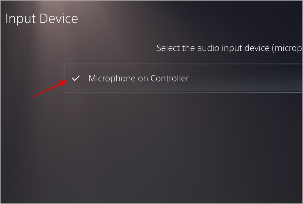 Изменить устройство аудиовхода на PS5