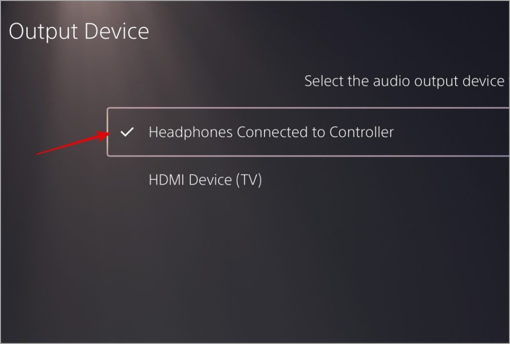 Изменить устройство вывода звука на PS5