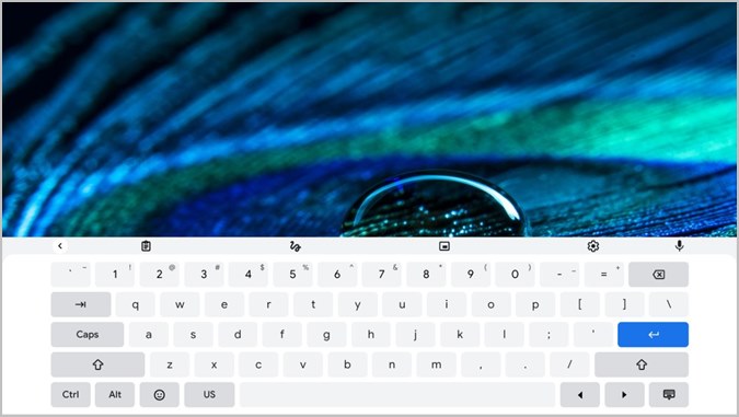Экранная клавиатура Chromebook Включить просмотр