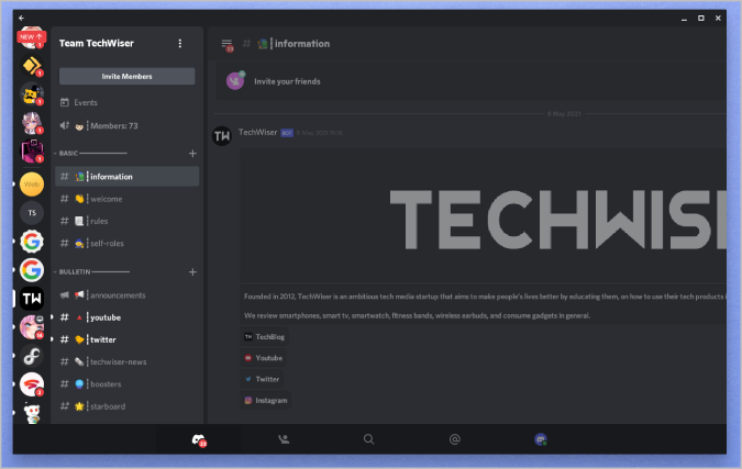 Приложение Discord для Android на Chromebook