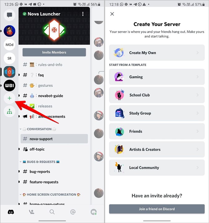 Создать сервер Discord Guide