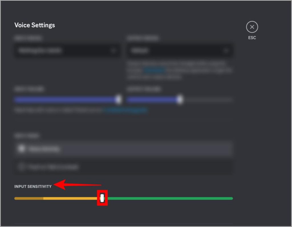 Discord снижает чувствительность голосового ввода