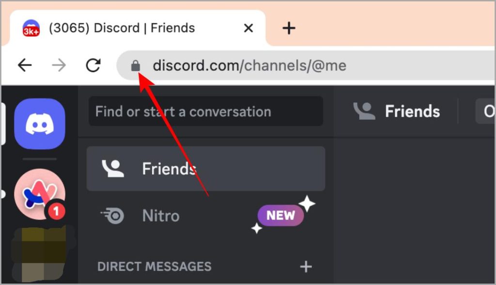 Настройки сайта Discord в Chrome