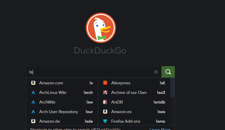 Функции DuckDuckGo недоступны в Google 18