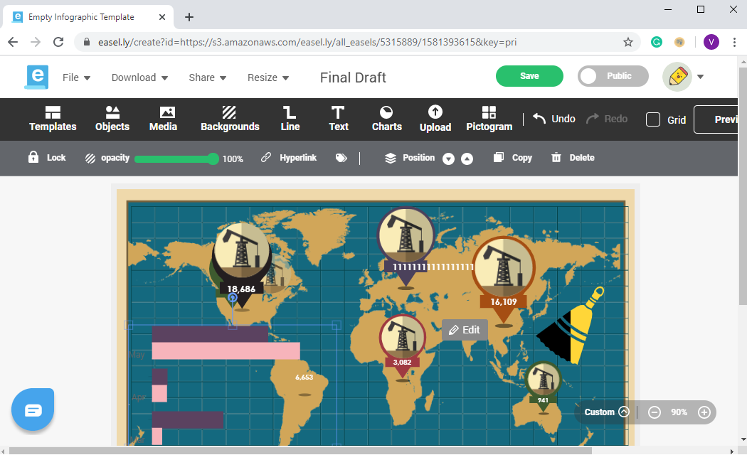 Создатель инфографики Easelly