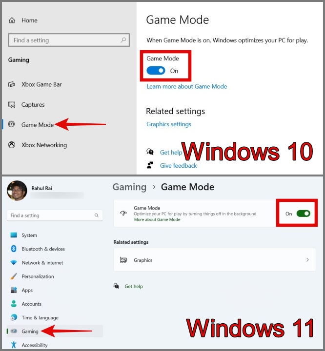 Включить игровой режим в Windows 10 и 11