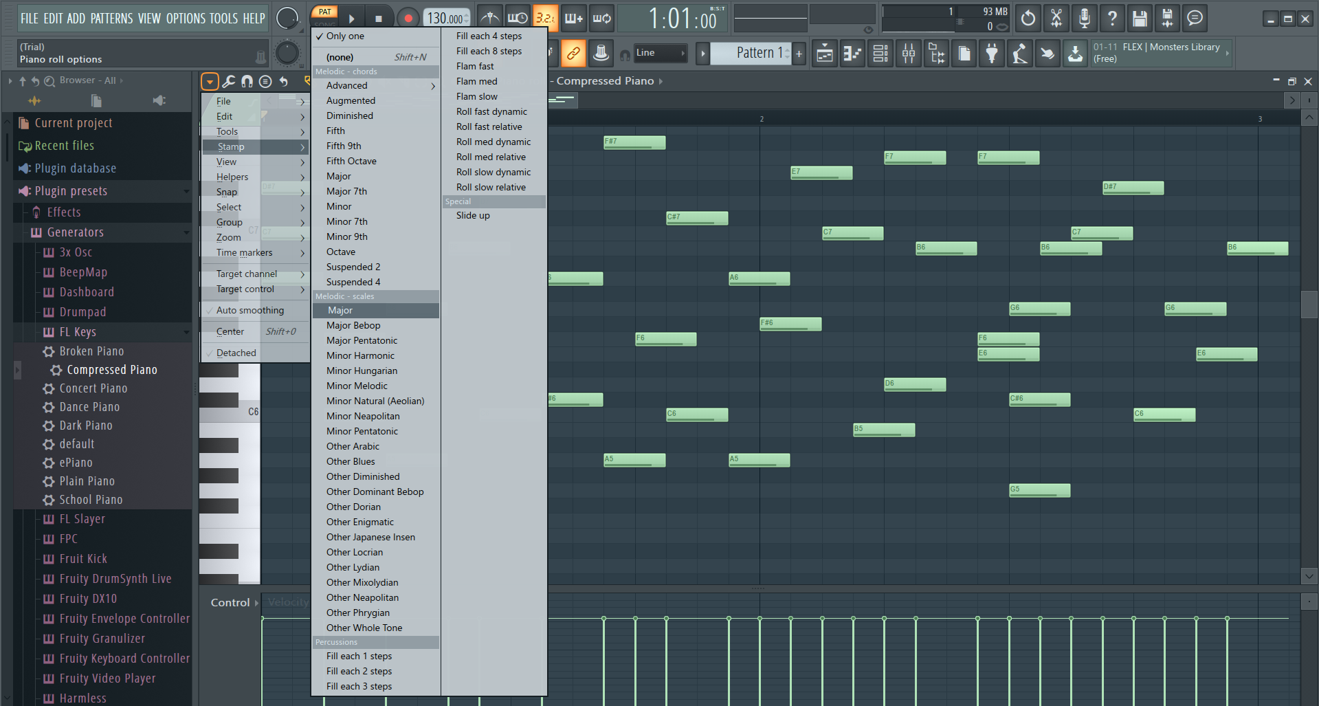 FL Studio Piano Roll