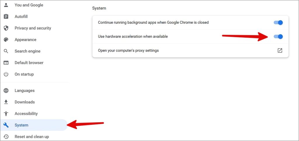 Отключить аппаратное ускорение в Chrome для Windows