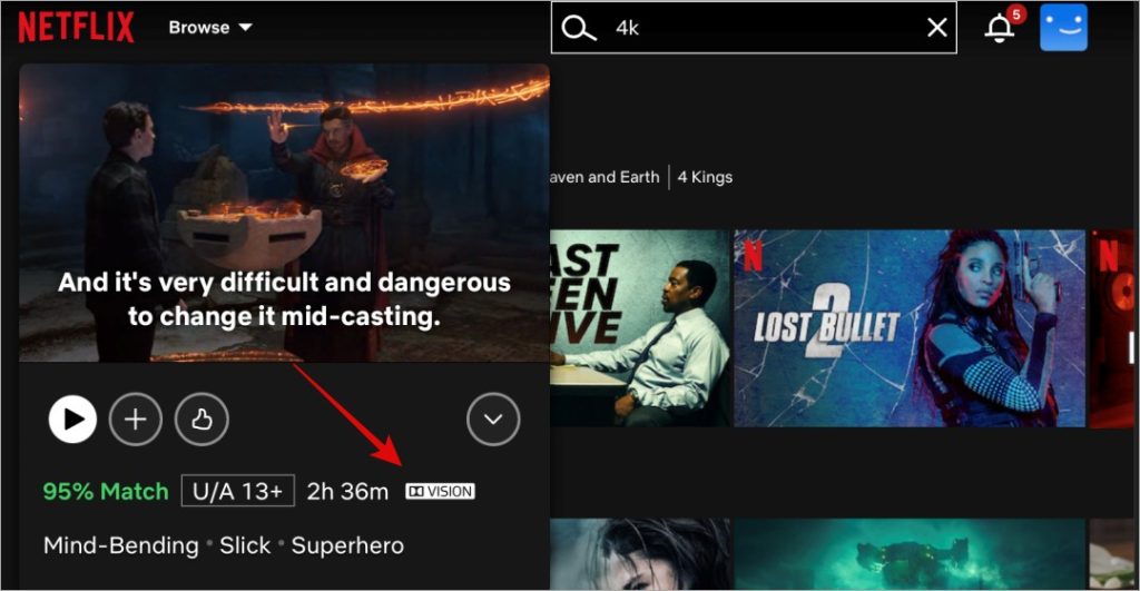 Netflix 4K, DV, UHD-контент