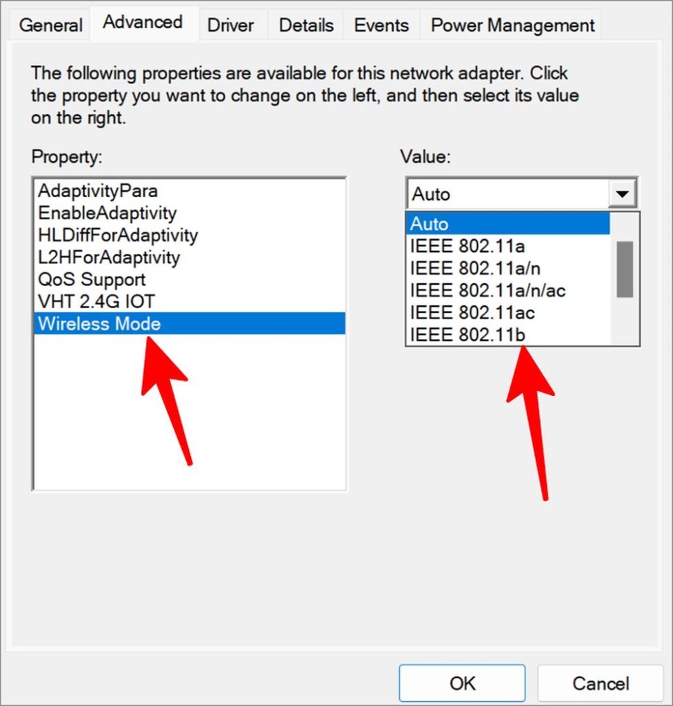 Свойства Wi-Fi в Windows 11