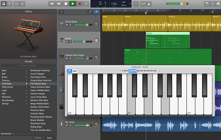 Garage Band DAW Apple