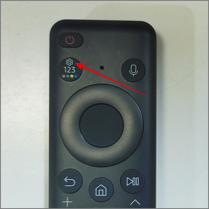 Значок шестеренки на пульте Samsung Remote