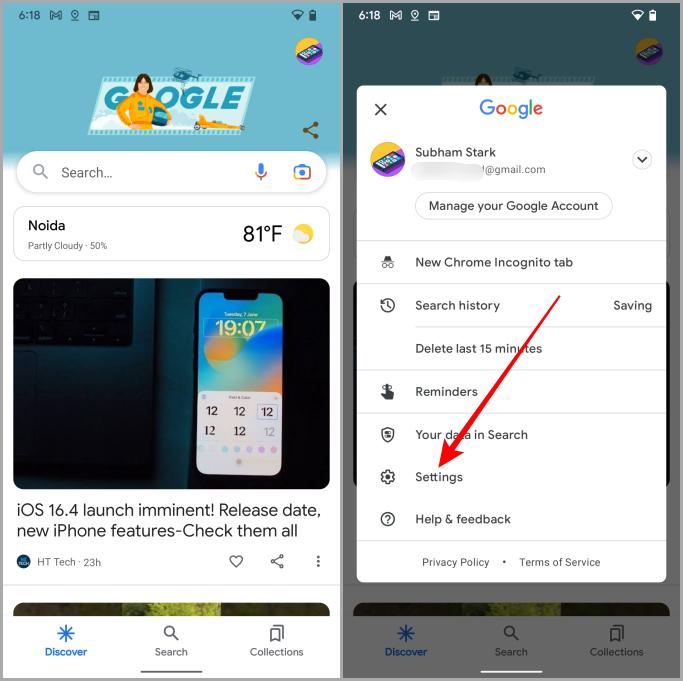 Приложение Google для Android Pixel