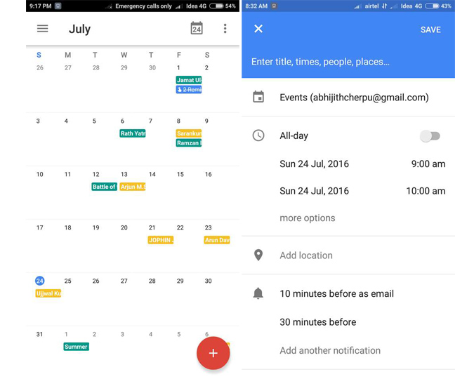 Google-Календарь – приложения-календари для Android