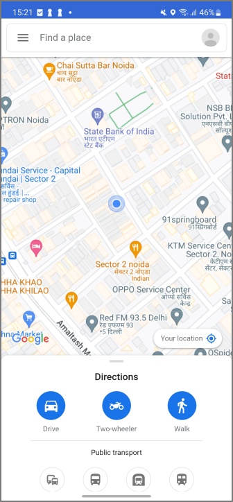Google Карты Go (Android)