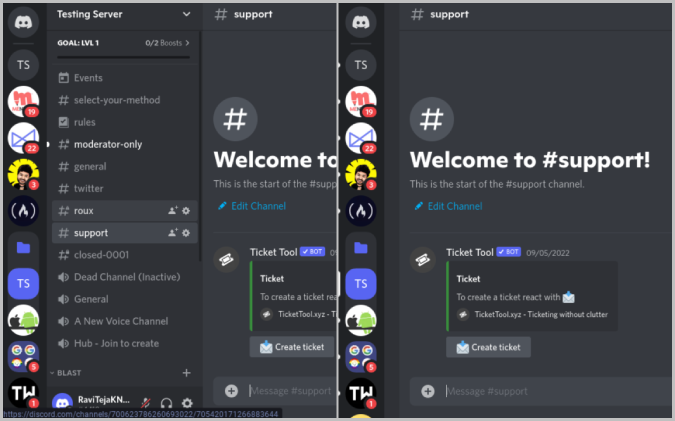 Скрыть расширение боковой панели Discord для Chrome