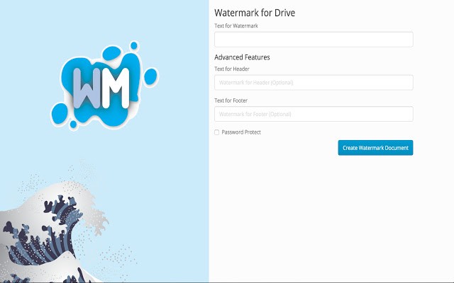 дополнение к водяным знакам Google Docs