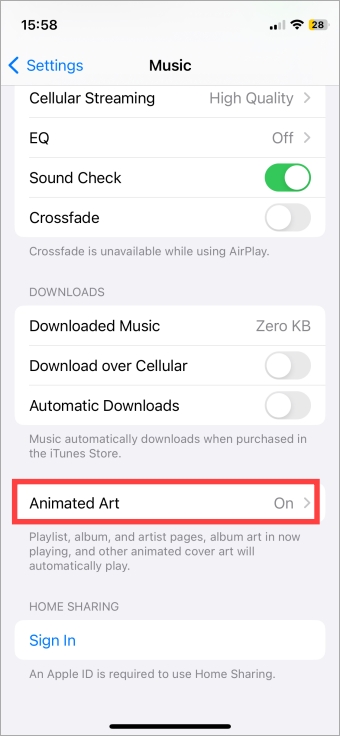 Варианты анимированной графики Apple Music на iPhone