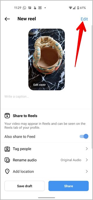 Instagram-Reel-Draft-Edit