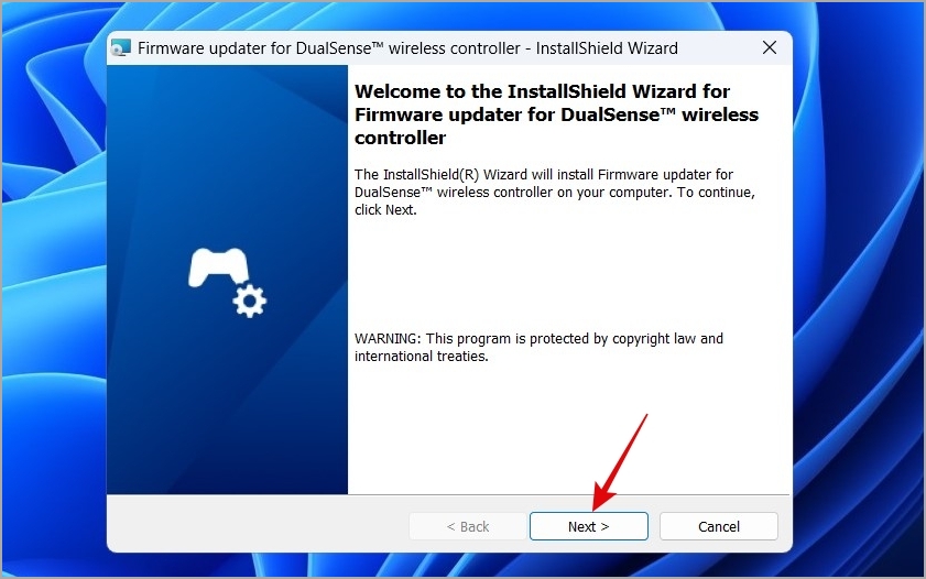 Установите программу обновления прошивки для контроллера DualSense в Windows