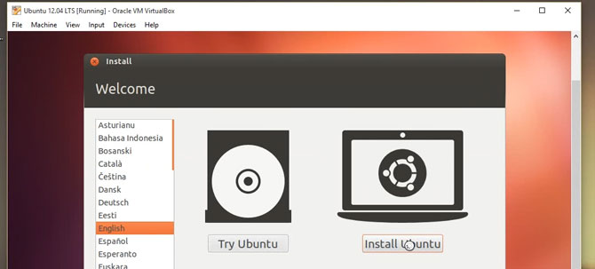 Установка Ubuntu на виртуальную машину