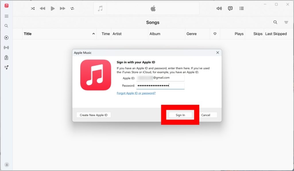 Войти в Apple Music