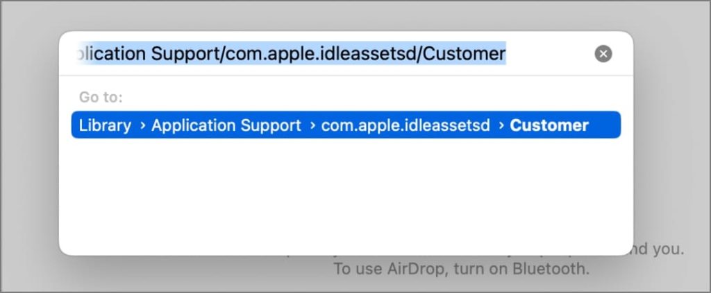 /Library/Application Support/com.apple.idleassetsd/Каталог клиентов на Mac