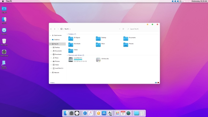 Скинпак macOS Monterey на Windows 11