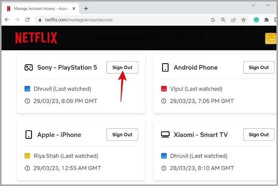 Управляйте своими устройствами через Netflix Web