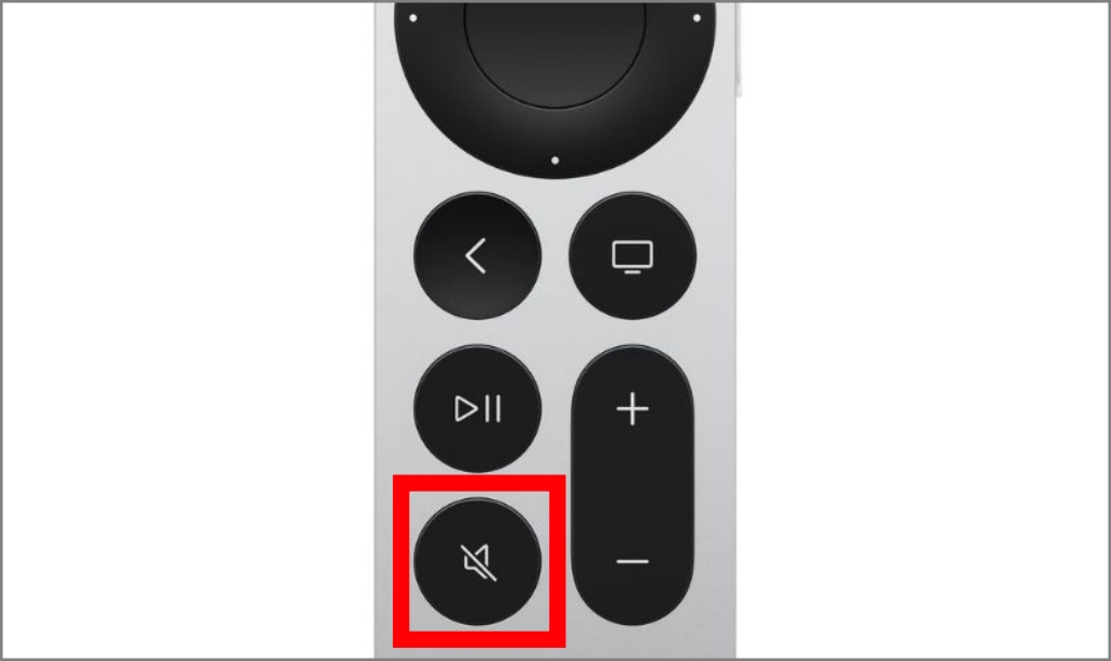 Кнопка отключения звука на пульте Siri