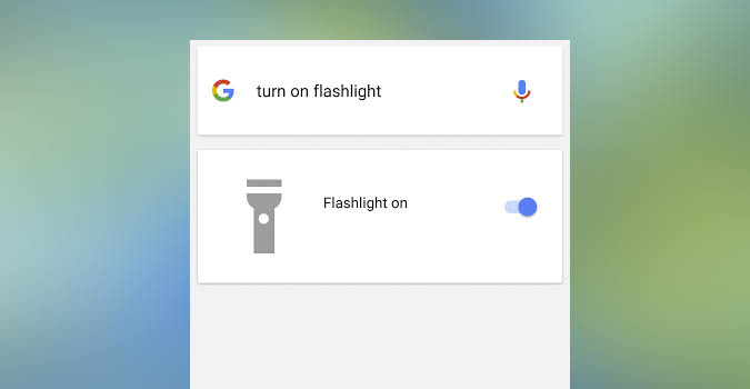 Ок, Google, включи фонарик