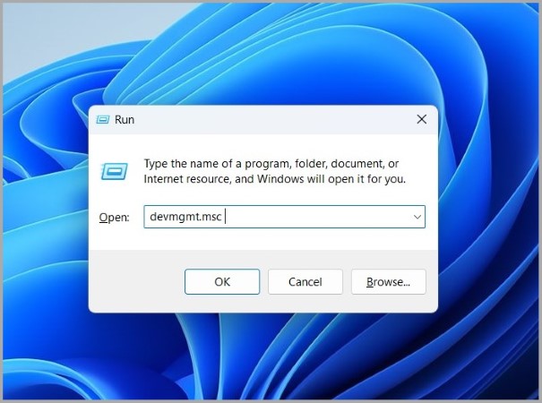 Откройте диспетчер устройств в Windows