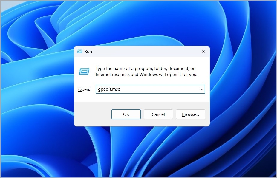 Откройте редактор групповой политики в Windows 11.