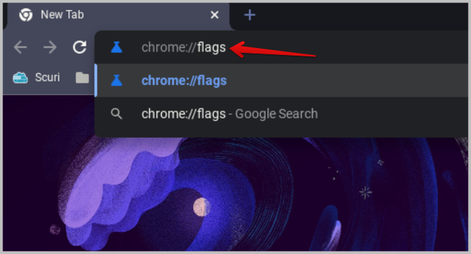 Открытие флагов Chrome в ChromeOS