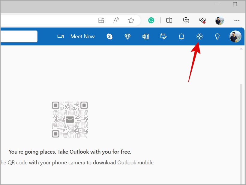 Параметры Outlook для Интернета