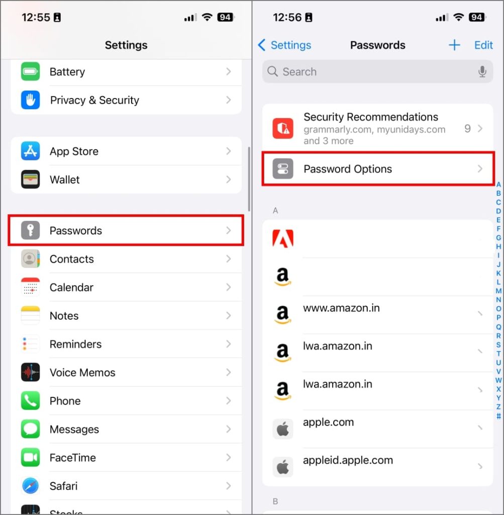 Параметры пароля на iPhone на iOS 17