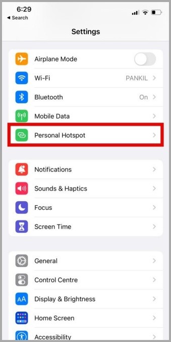 Персональная точка доступа на iPhone