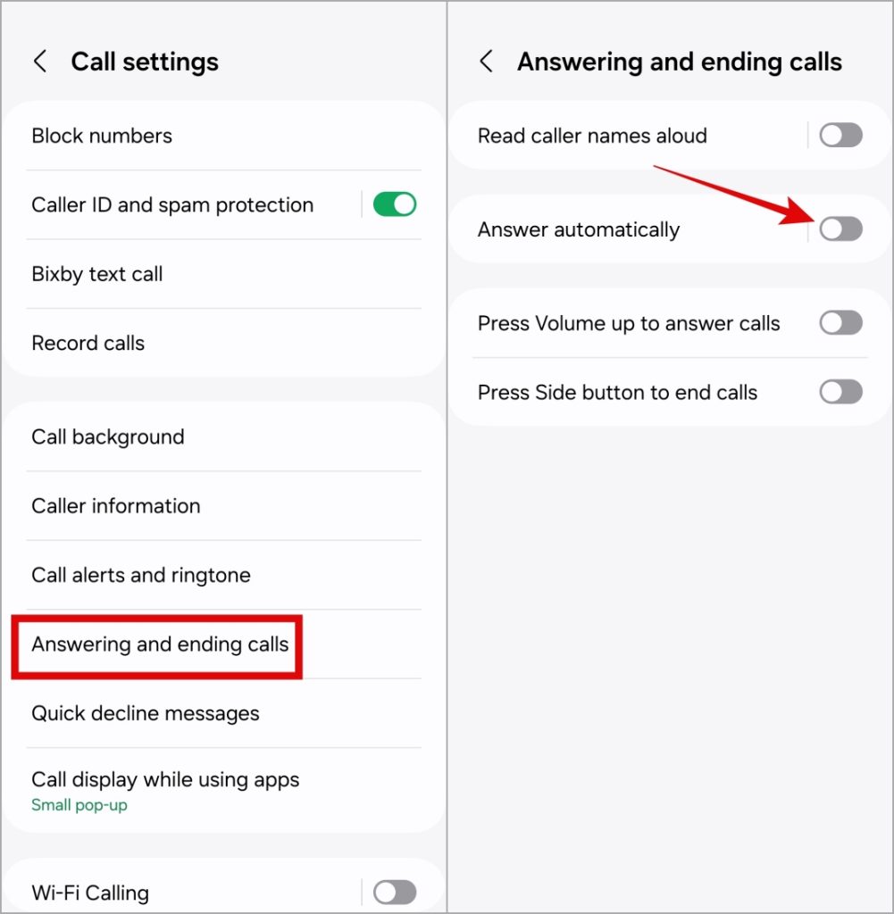 Запретить Android автоматически отвечать на звонки