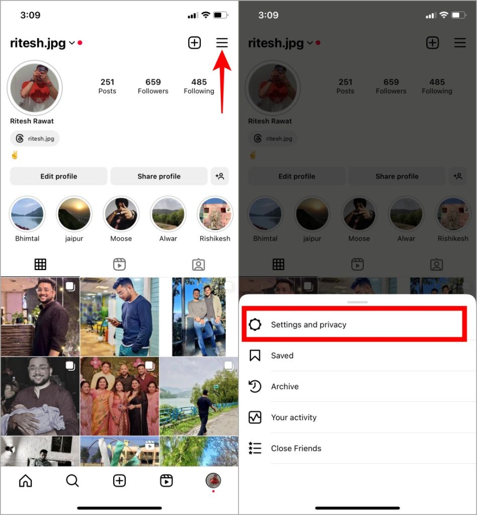 Настройки и конфиденциальность в Instagram